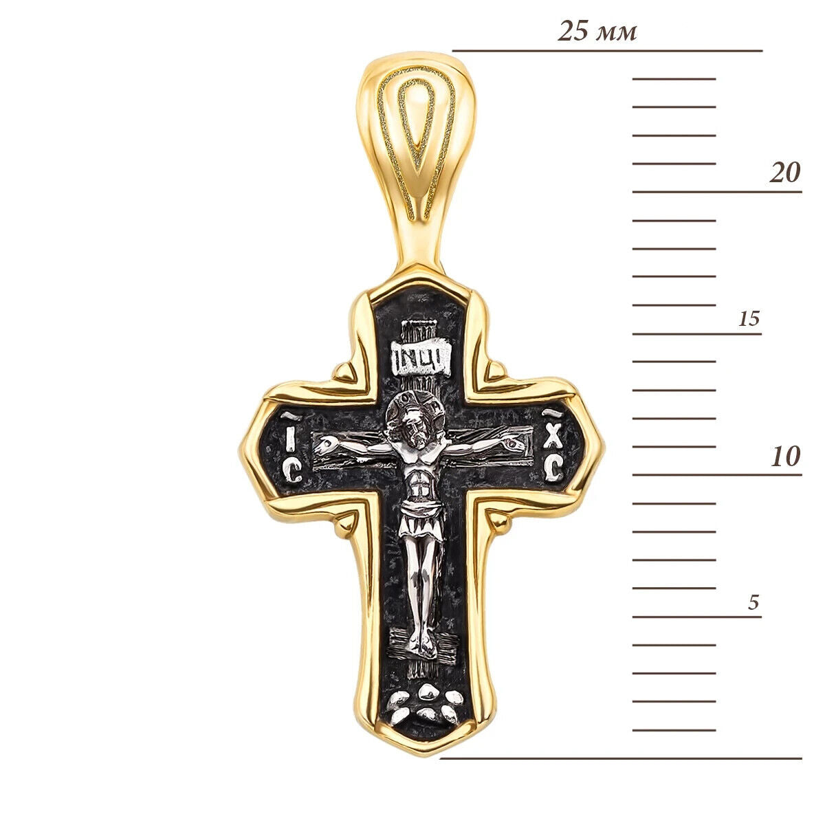 New Pendant Cross Jesus Christ Crucifix Orthodox Jewelry Sterling 925 Silver