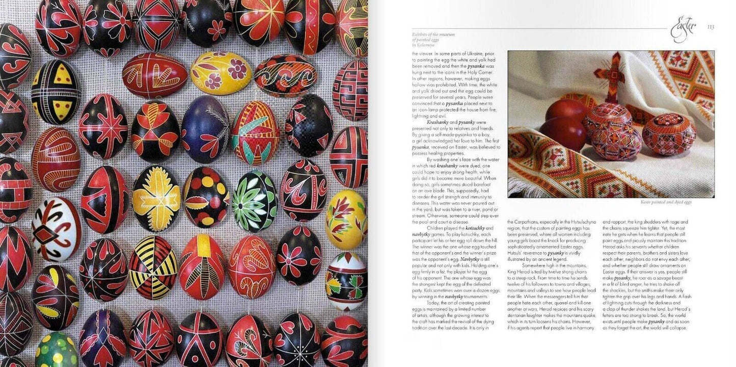 Book in English - Ukrainian traditional СUISINE and folk customs. Kitchen Photos