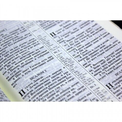 Book in Russian - Библия Bible NEW FLOWER Cover, Zipper, indexes leather