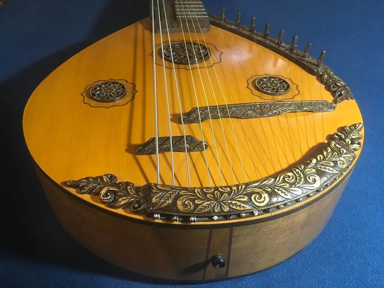 NEW Kobza Double Neck 17 String Vihuela Ukraine Lute Folk Guitar Handmade Unique