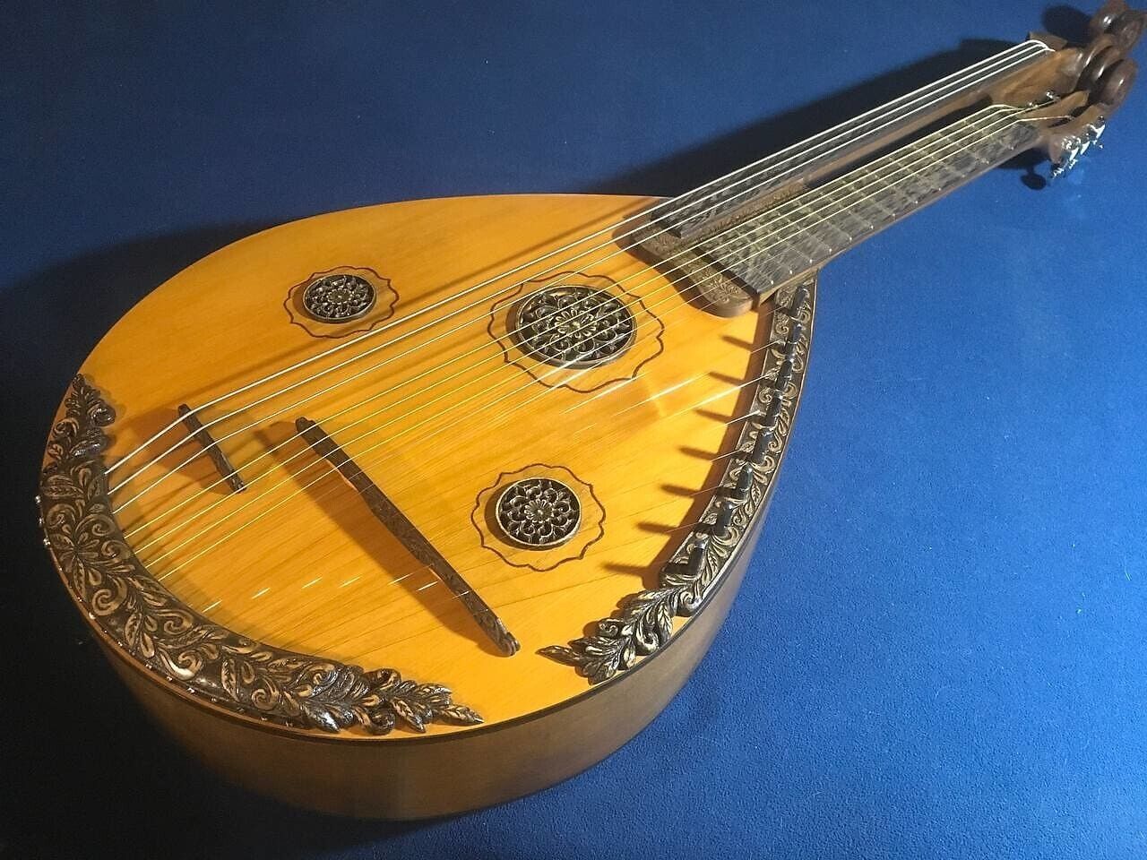 NEW Kobza Double Neck 17 String Vihuela Ukraine Lute Folk Guitar Handmade Unique