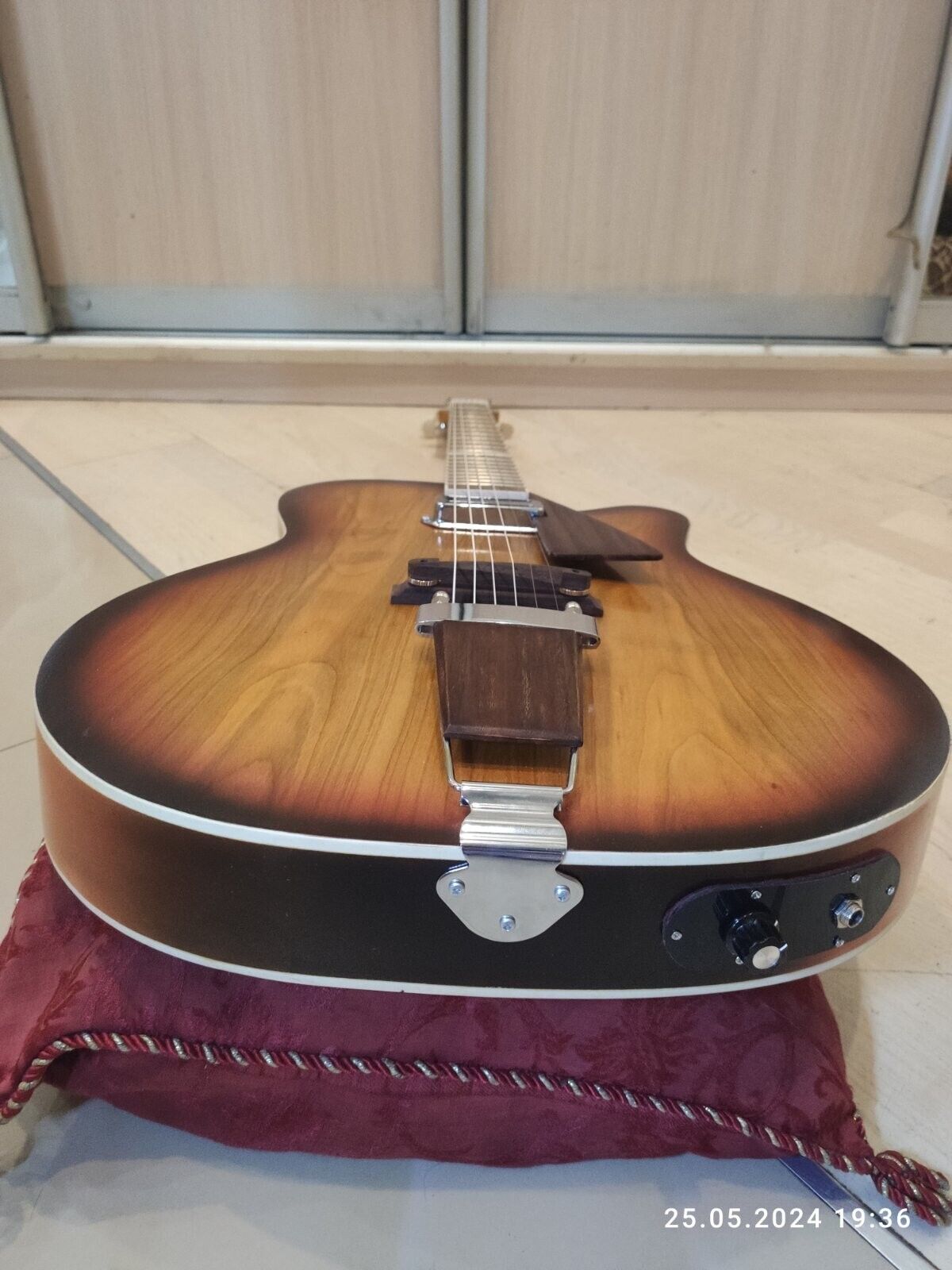 Solid Acoustic Electric Guitar Kalenichenko Ukrainian Master Archtop Handmade