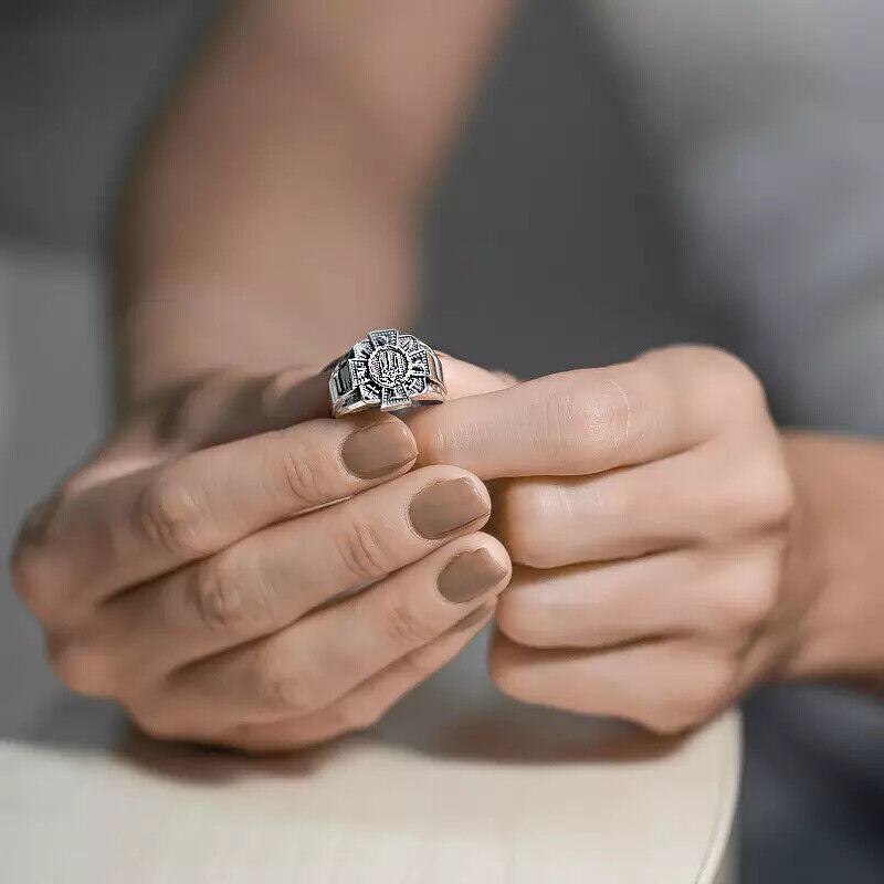 Silver 925 Ring - Trident - Ukraine Tryzub Jewelry Charm Кольцо Трезубец Sizes