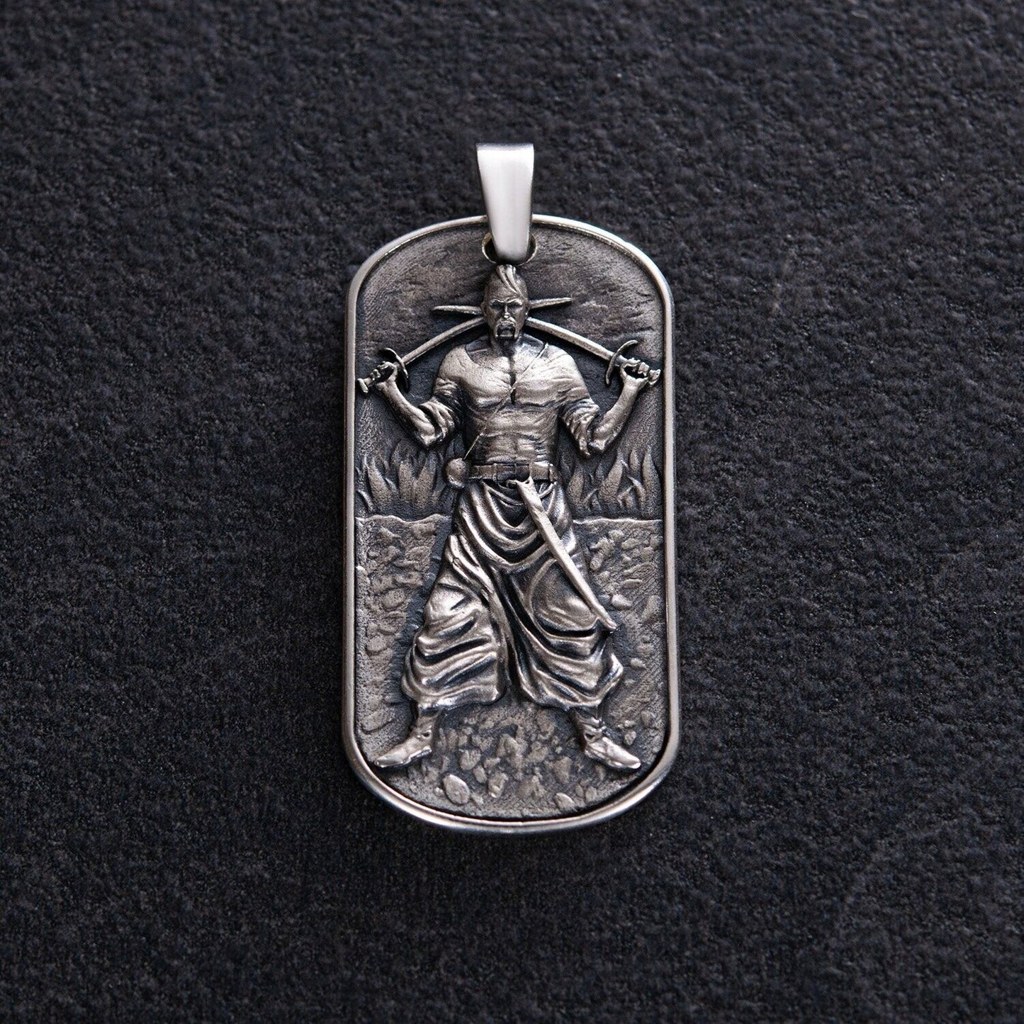 Pendant Ukrainian Cossack Prayer Ukraine Necklace Jewelry Silver 925 Кулон