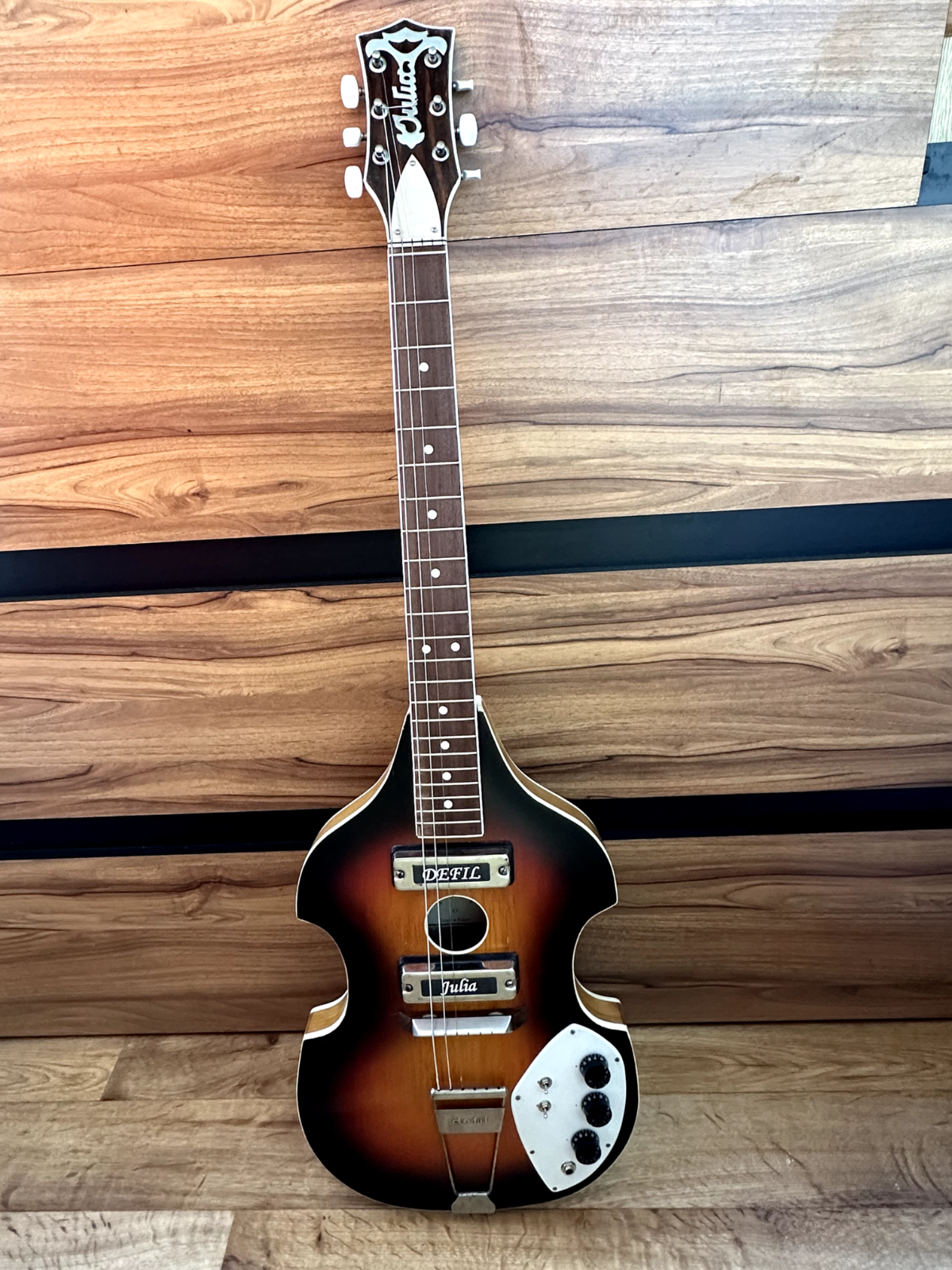Defil Julia Electric Guitar 6 String Poland Vintage Rare 1975