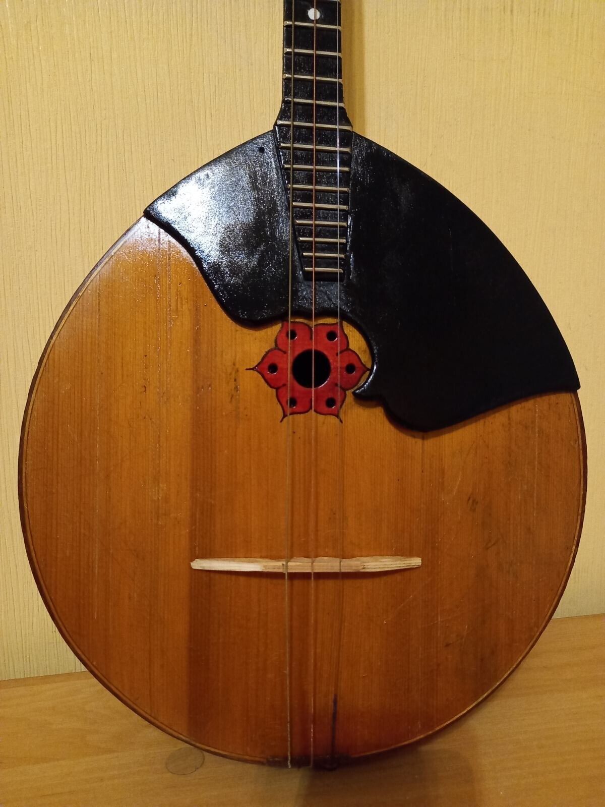 Master Domra Alto Alt Folk Instrument 3 strings Ukrainian Mandoline Vintage 1989