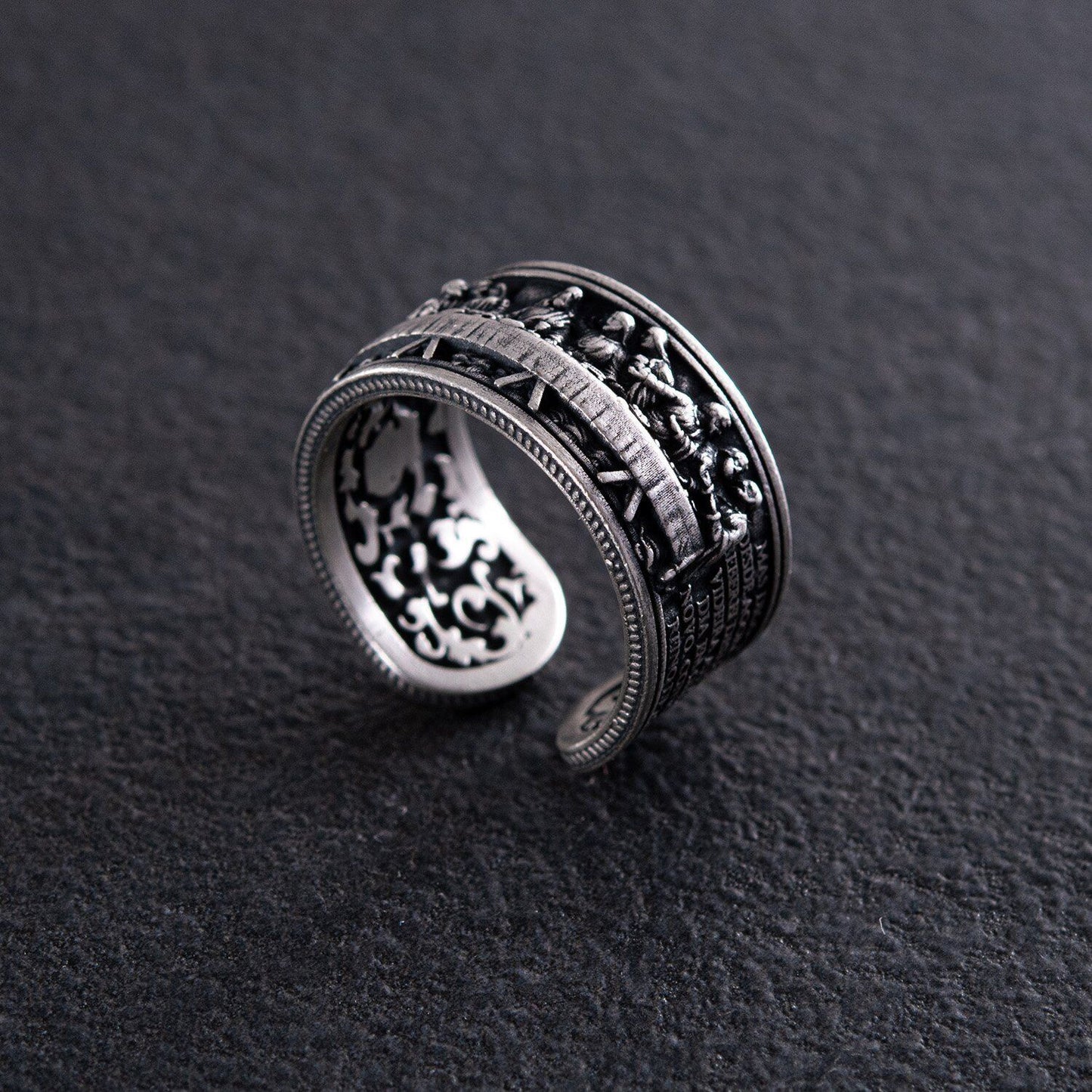 Silver 925 Ring - The Last Supper Jewelry Charm Кольцо Sterling Unisex Men Sizes