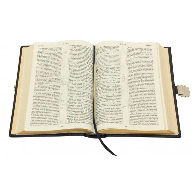Ukrainian Book Bible Leather Gift Exclusive Gilding Біблія Українською