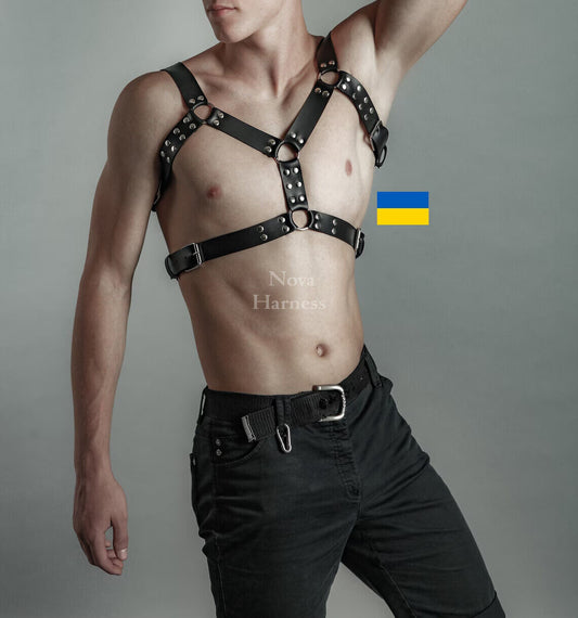 Leather Harness Men Rave Plus Size Man Festival