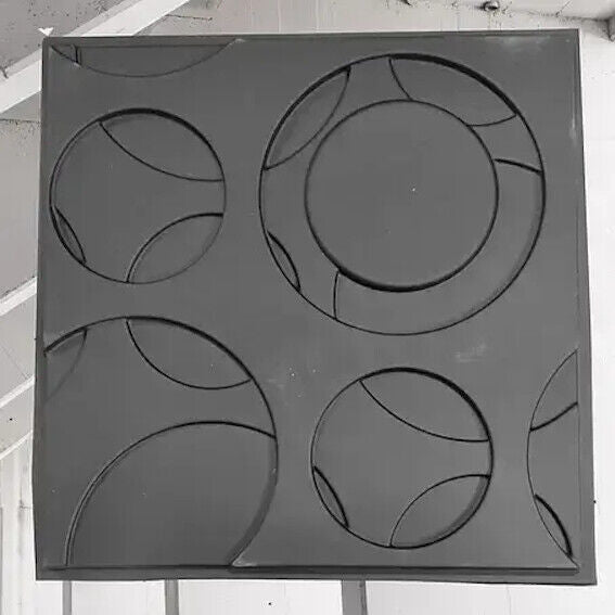 2pcs Panels Wall ABS Stone Art Plastic Mold Decor 3D Plaster Tile Form Design