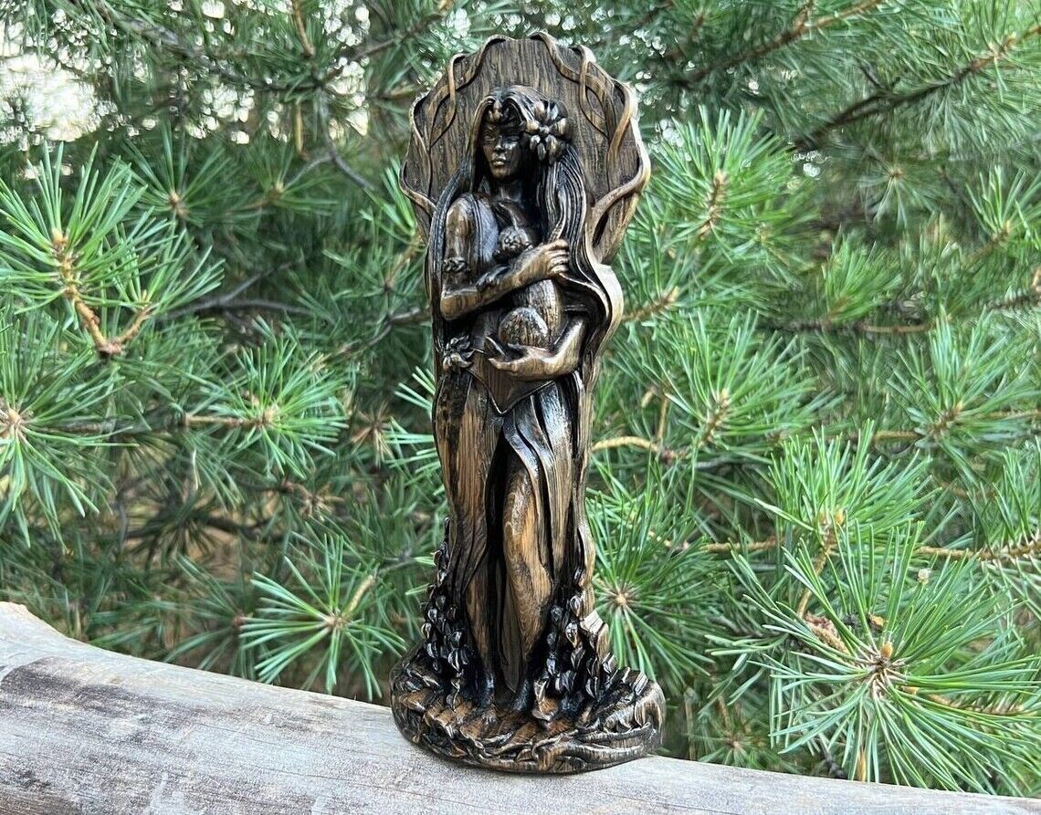 18" Ostara, Wiccan Goddess statue, Ancient Mythology wicca, altar, Nature, witch