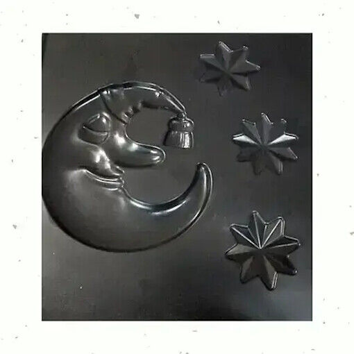 2pcs Panels Wall ABS Stone Moon Art Plastic Mold Decor 3D Plaster Tile Form Design