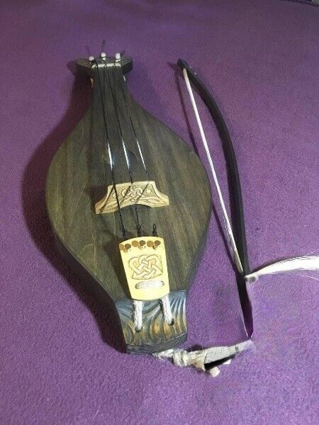 Gudok Traditional National Ukrainian Folk Musical Instrument 3 String w/ bow
