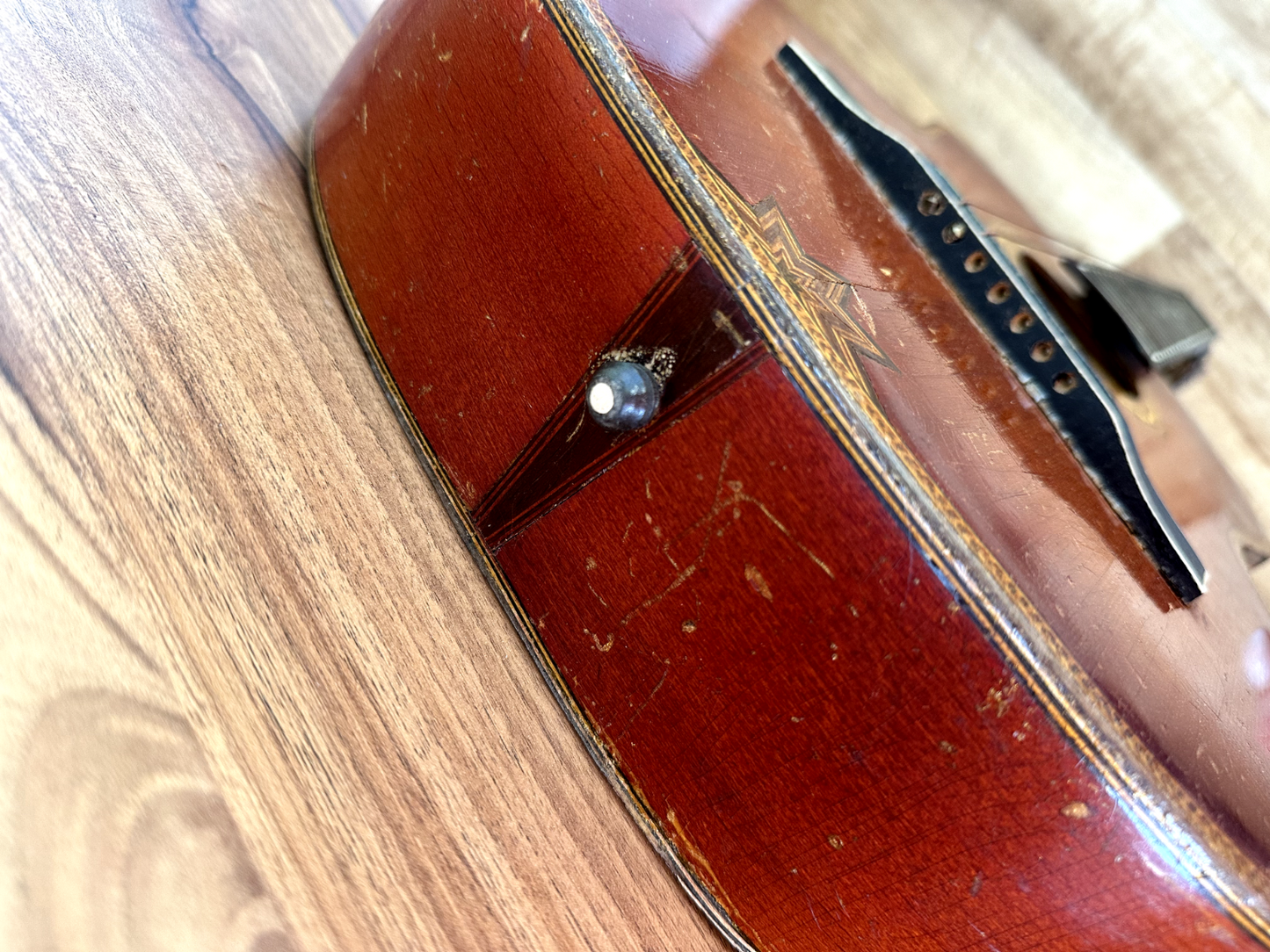 Shikhovo USSR Soviet Acoustic Guitar 7 string Russian Vintage Rare 60's