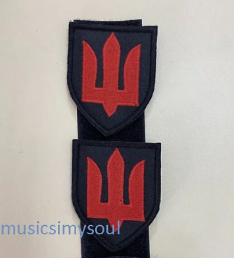 Lot of 2 Patches + Coin - Ukraine Patch Trident + Patch russian warship go