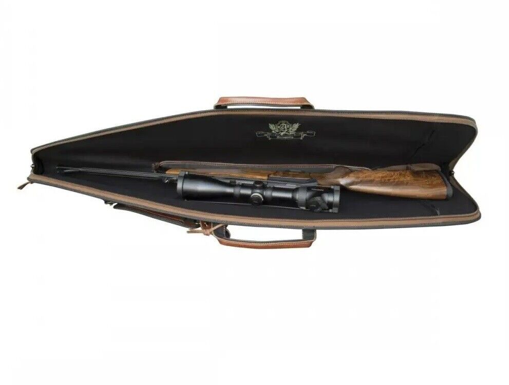 52" Shotgun Hunting Case Eco Leather Cover Rifle Gun Carry Bag Gift Weapon New