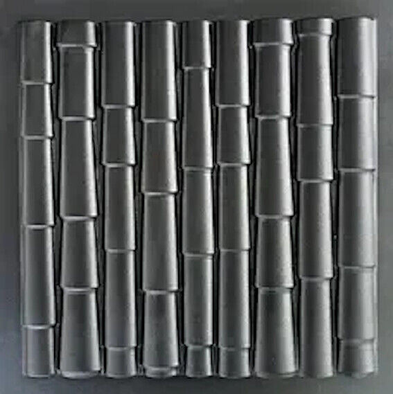 2pcs Panels Wall ABS Stone Bamboo Art Plastic Mold Decor 3D Plaster Tile Form Design