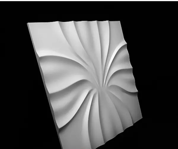 2pcs Panels Wall ABS Stone Art Plastic Mold Decor 3D Plaster Tile Form Design