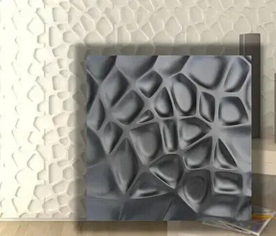 2pcs Panels Wall ABS Stone Art Plastic Mold Decor 3D Plaster Tile Form Design