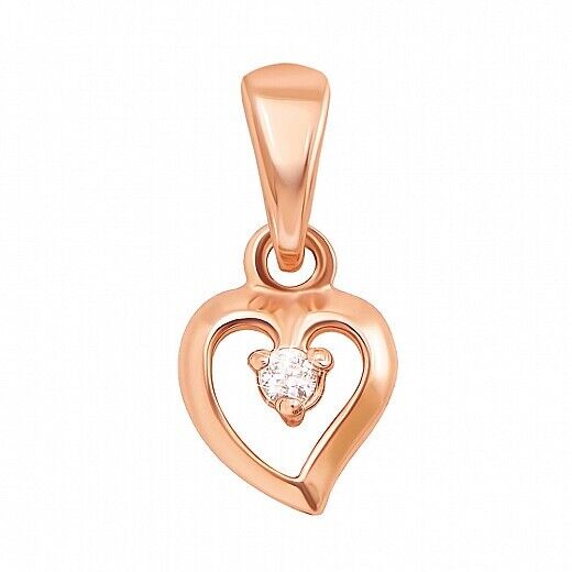 Pendant Ukrainian Heart Ukraine Necklace Jewelry Charm 14k gold (585)