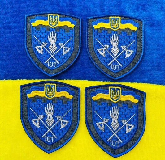 Ukraine Patch -Ukrainian flag - Trident ZSU -Hand