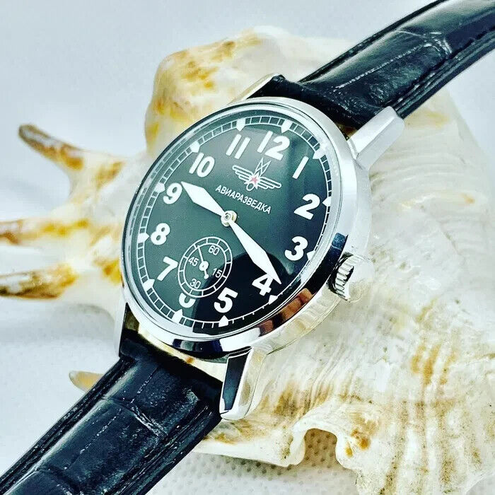 Pobeda Aerial Reconnaissance Mens Watch Wristwatch Soviet Mechanism USSR Vintage