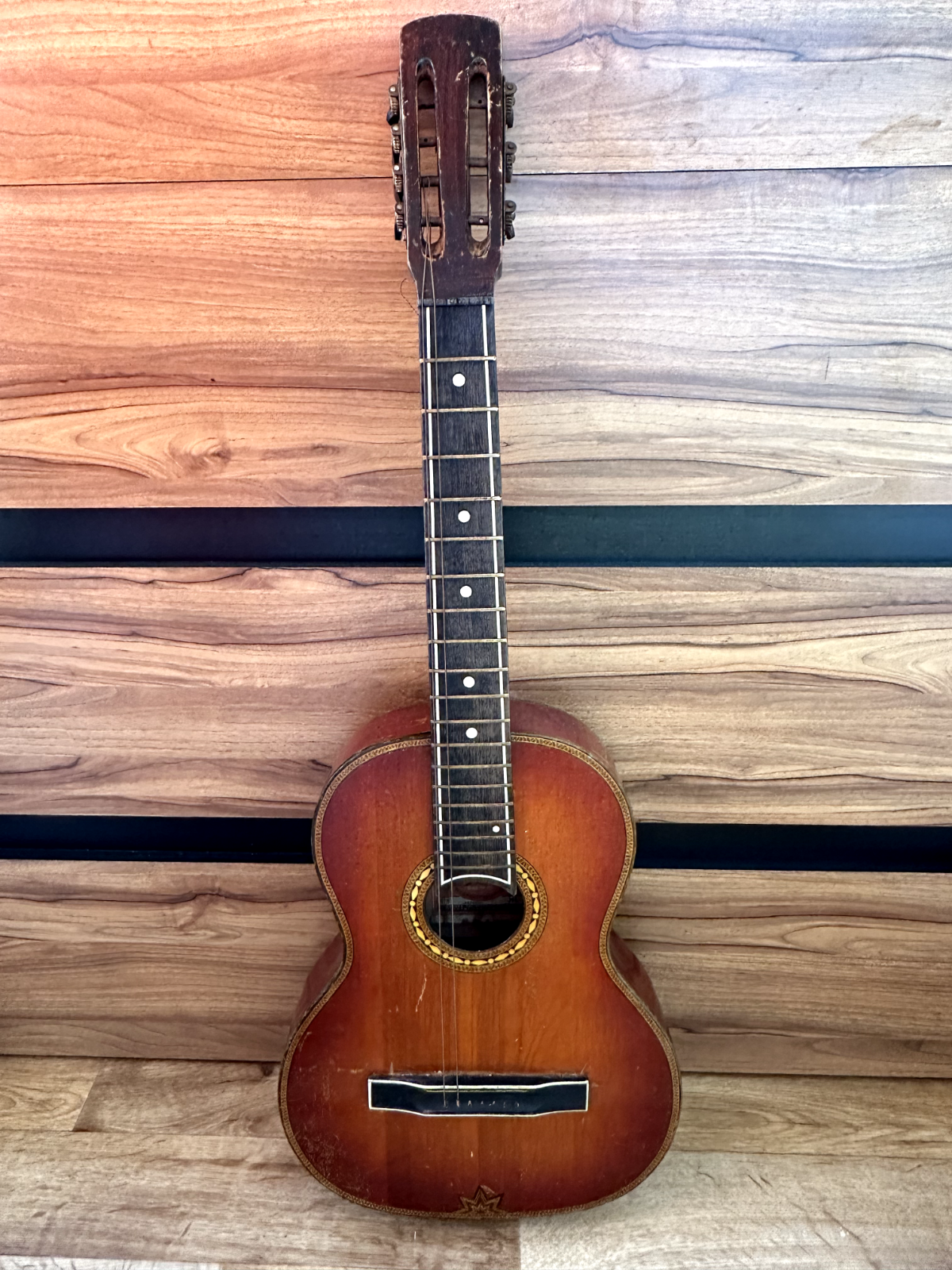 Shikhovo USSR Soviet Acoustic Guitar 7 string Russian Vintage Rare 60's