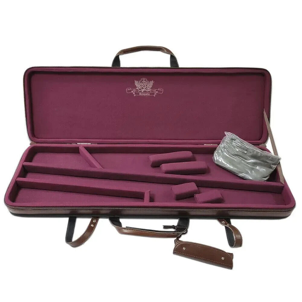 Shotgun Hunting Hard Case Eco Leather Cover Rifle Disassemble Gun Carry Bag Gift