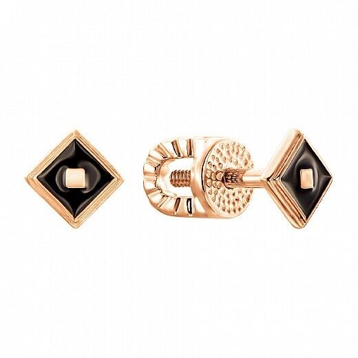 Earrings Ukrainian Unisex Ukraine Symbol Diamonds Jewelry Charm 14k gold (585)