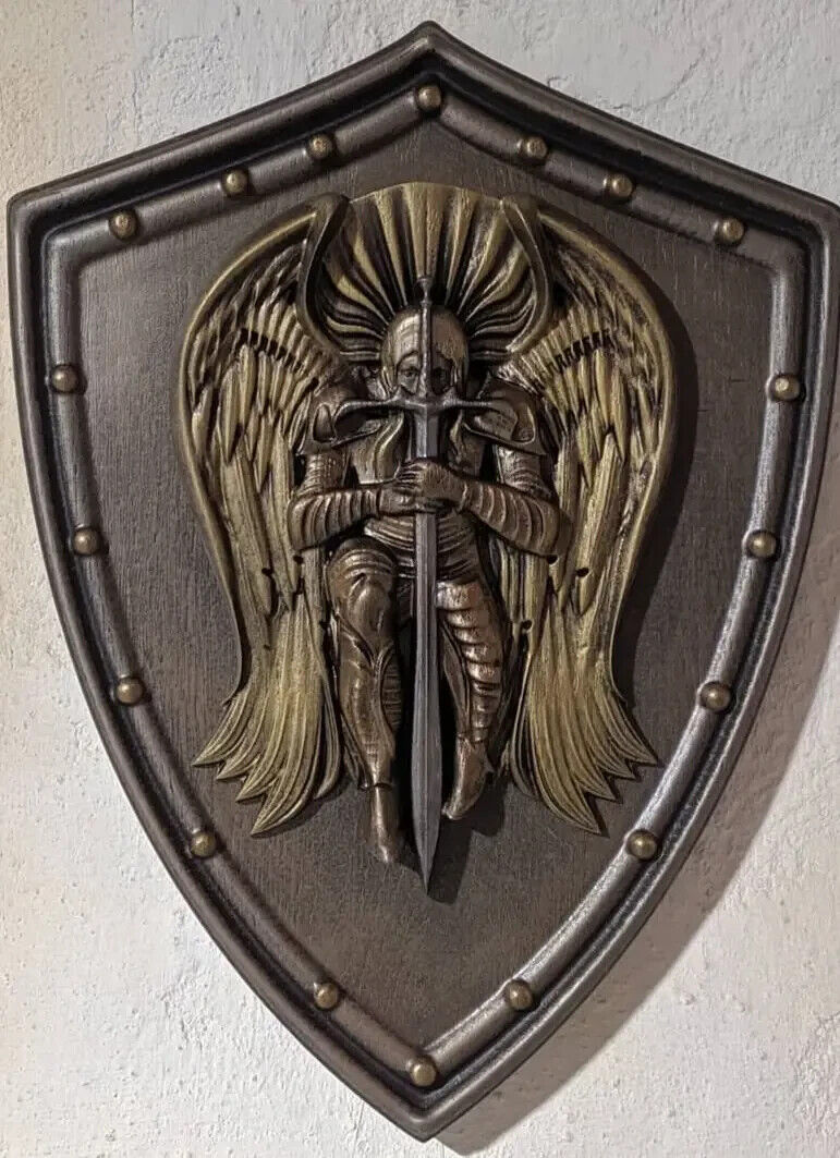 NEW Wood Panno Wall Warrior of Light 35x50cm Decor Gift Panno Art Gift