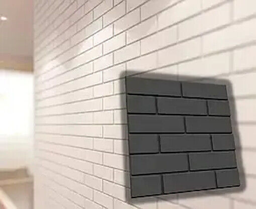 2pcs Panels Wall ABS Stone Loft Style Art Plastic Mold Decor 3D Plaster Tile Form Design