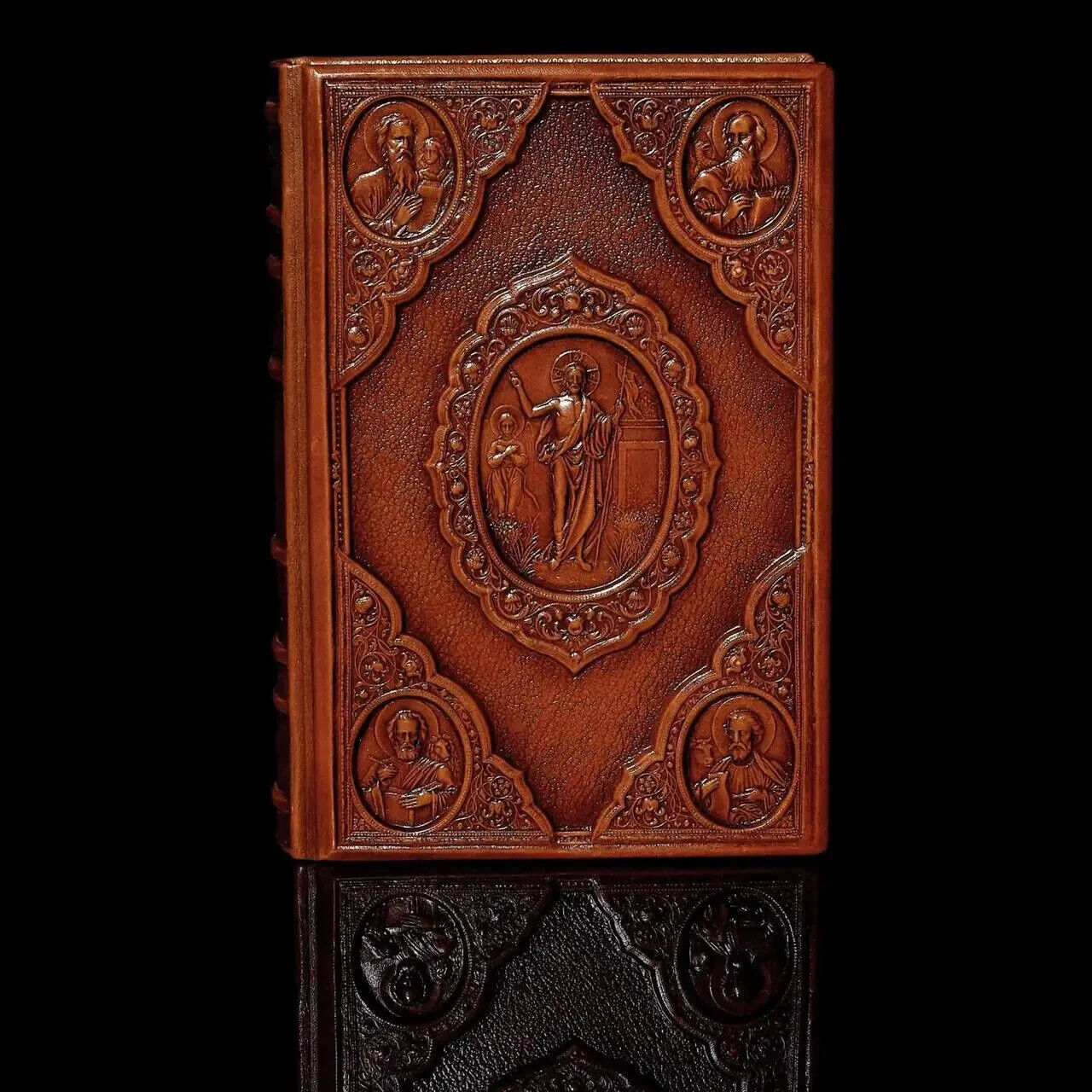 in Russian Book Bible Leather Библия Новый Завет 15х22cm Кожа Gift Exclusive