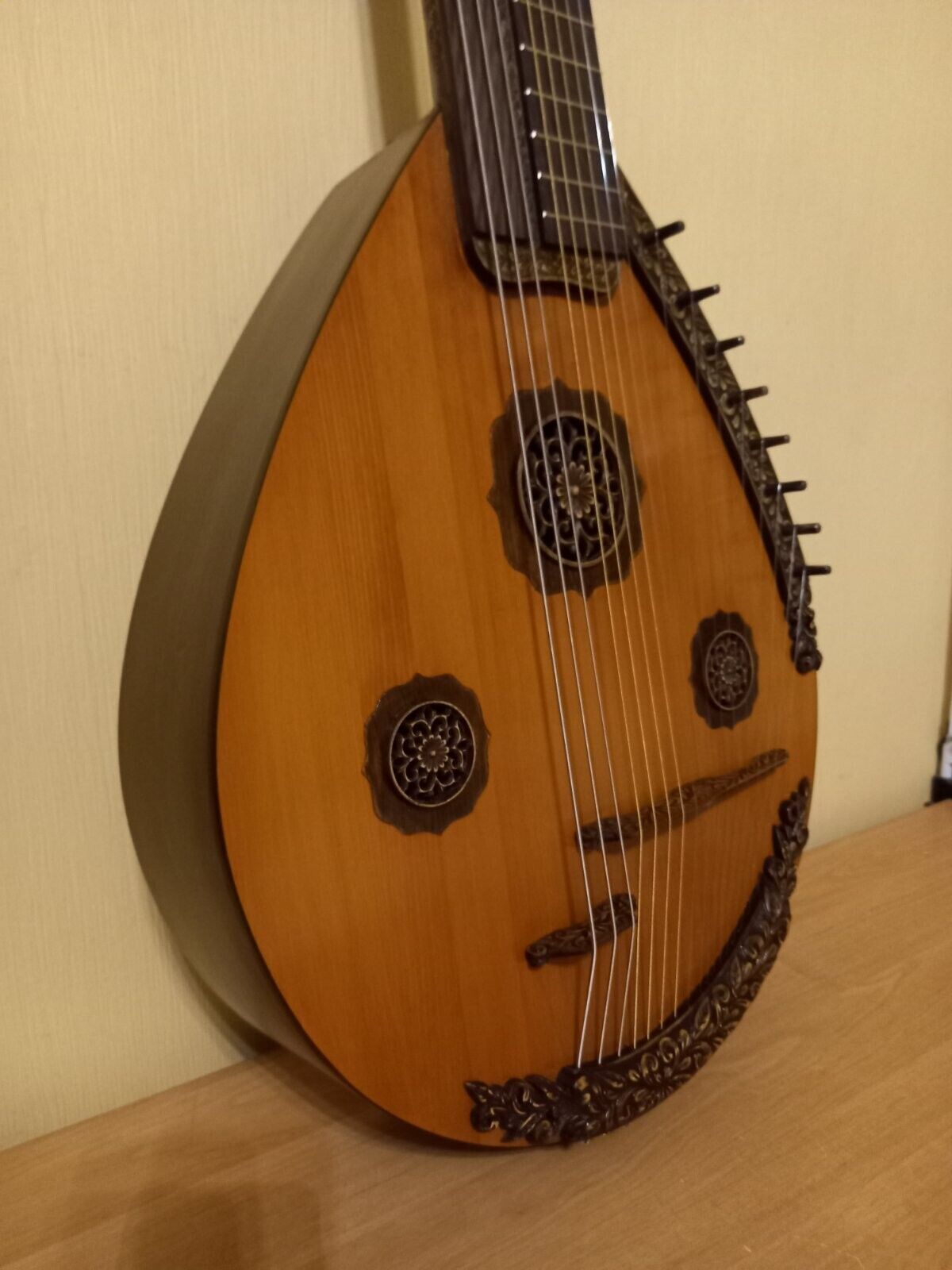 NEW Kobza Double Neck 17 String Vihuela Ukraine Lute Folk Guitar Handmade Unique