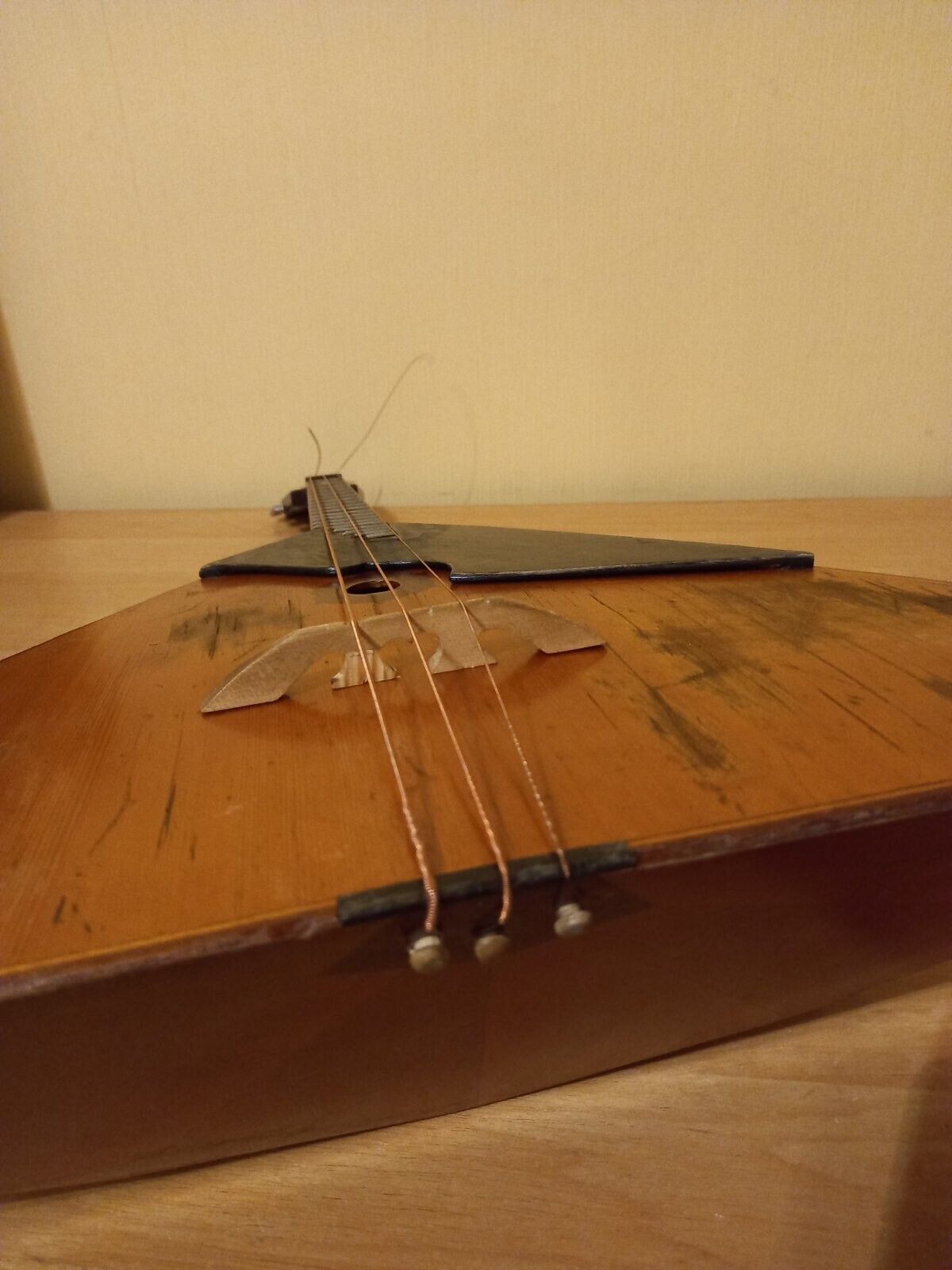 Balalayka Alto Alt Folk Instrument USSR Soviet Balalaika String Master Made 1989