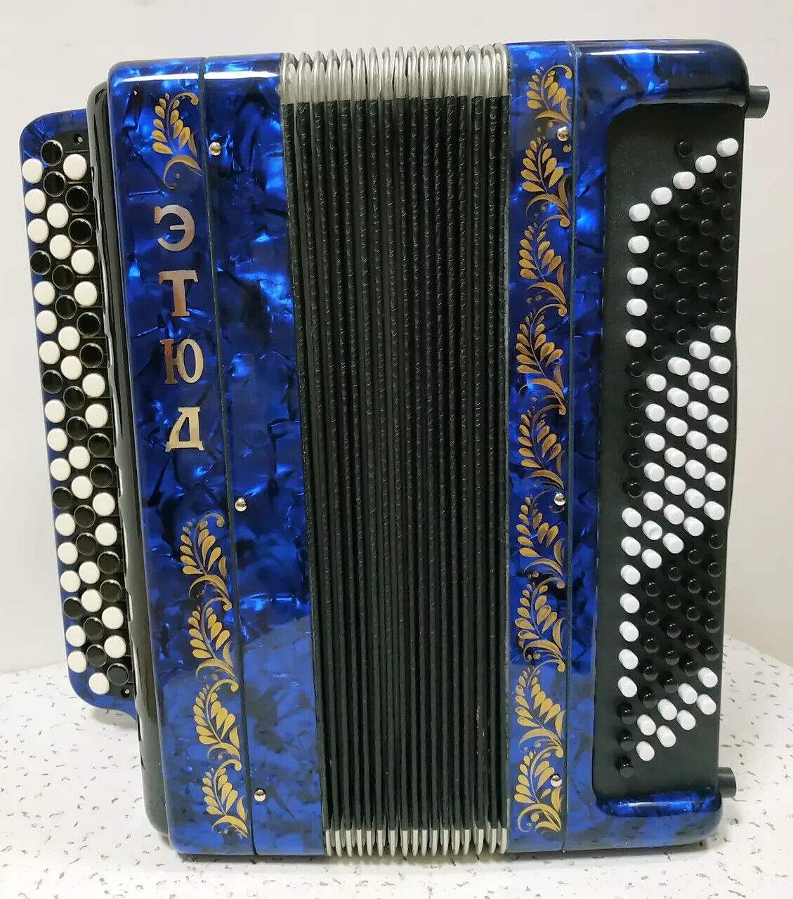 NEW Button Accordion Tula Etude 205M BN-40 Blue Garmoshka Bayan