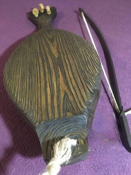 Gudok Traditional National Ukrainian Folk Musical Instrument 3 String w/ bow