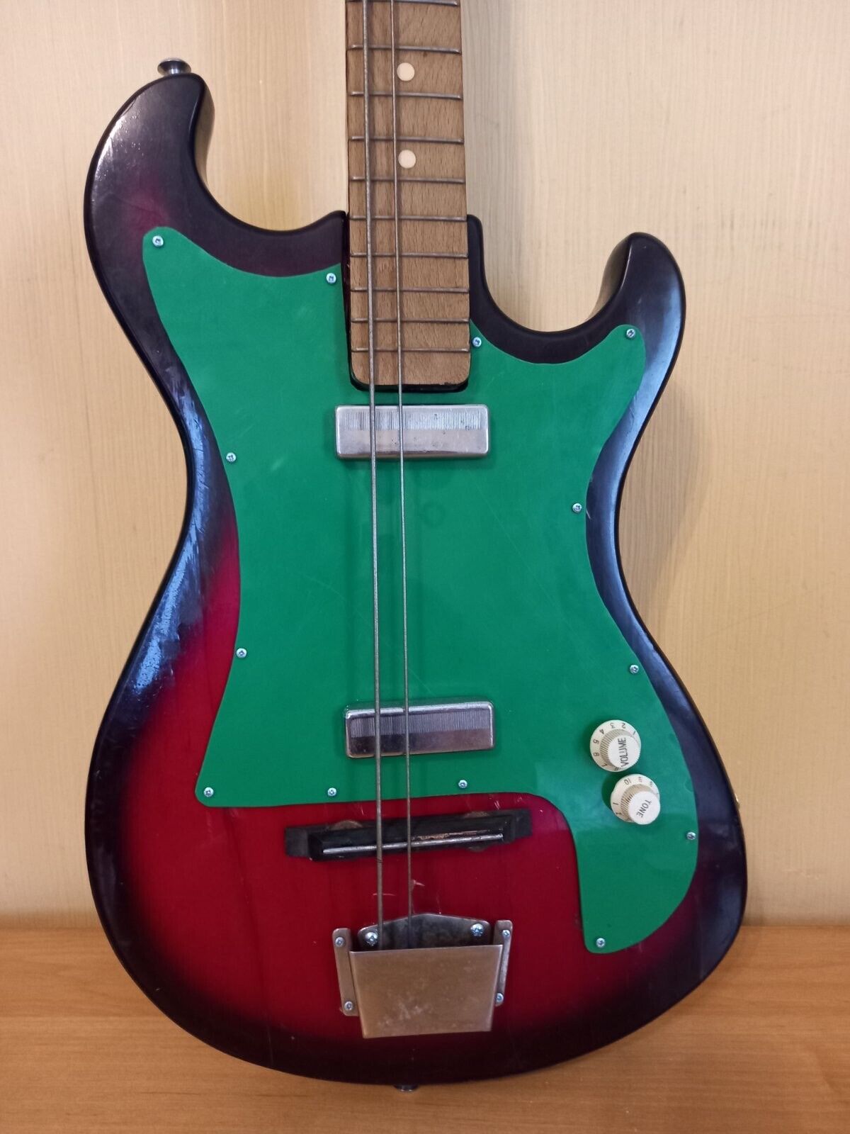 Borisov USSR Soviet Bass Guitar 4 String Solid Body Vintage Rare
