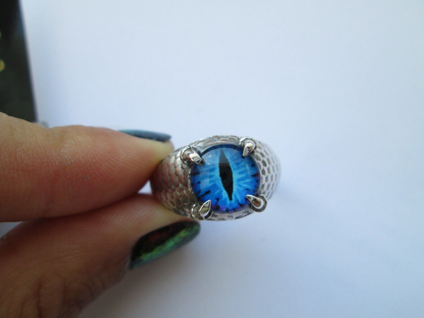 New Silver 925 Ring - Blue Eye - Jewelry Charm Women Haloween Gift All Size