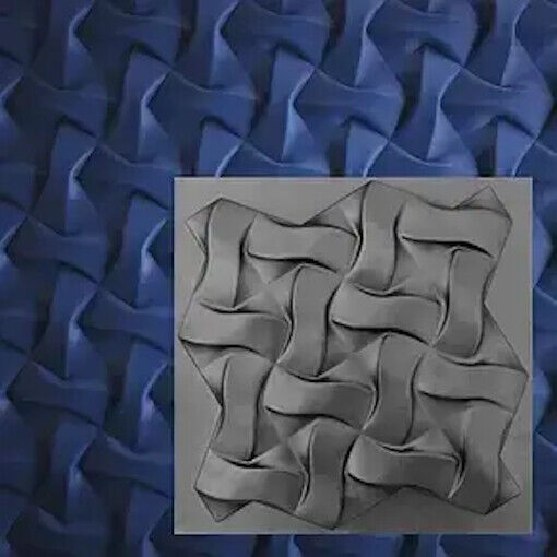 2pcs Panels Wall ABS Stone Art Plastic Mold Decor 3D Plaster Tile Form Design