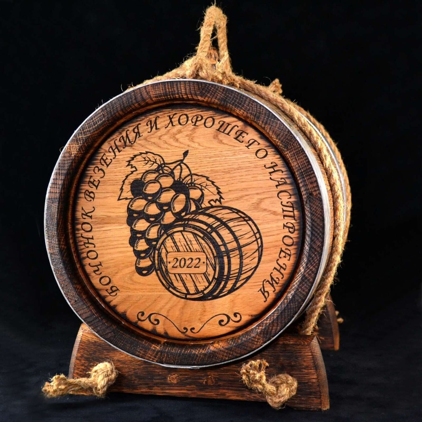 3.96 Gallon / 15L Oak Barrel Keg Brandy Wine Drinks Whisky Beer Sake Rum Bourbon
