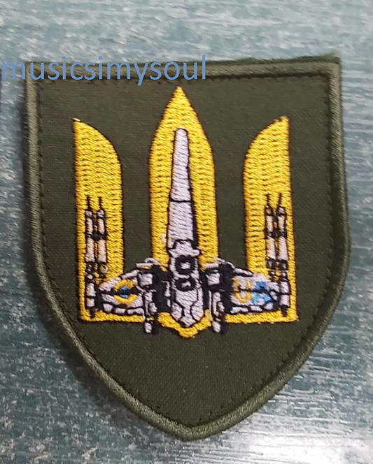 Ukraine Patch - trident with Bayrartar emblem on Zelensky's uniform President