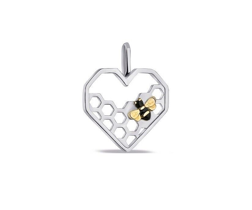 Silver pendant " Love Bee " 925 ° | Silver Emblem Necklace Jewelry