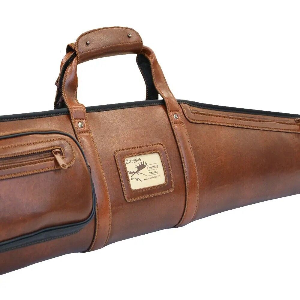 52" Shotgun Hunting Case Eco Leather Cover Rifle Gun Carry Bag Gift Weapon New