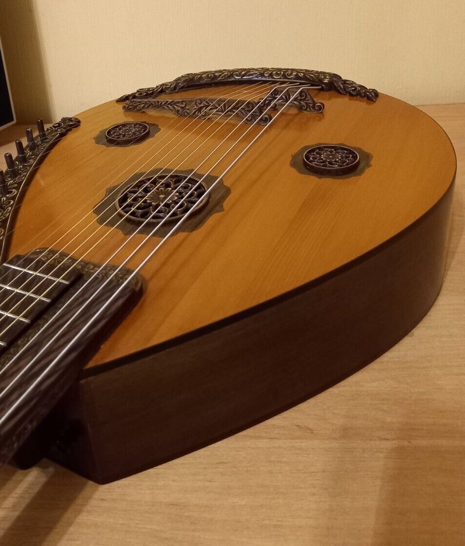NEW Kobza Double Neck 17 String Vihuela Ukraine Lute Folk Guitar Handmade Unique