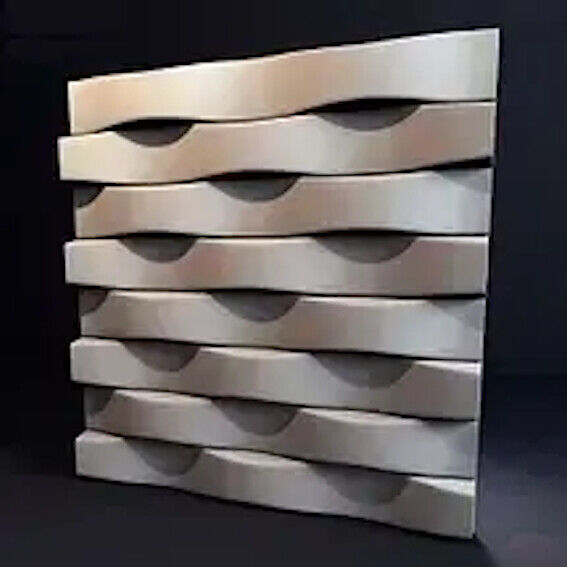 2pcs Panels Wall ABS Stone Art Plastic Mold Decor 3D Plaster Tile Form Design