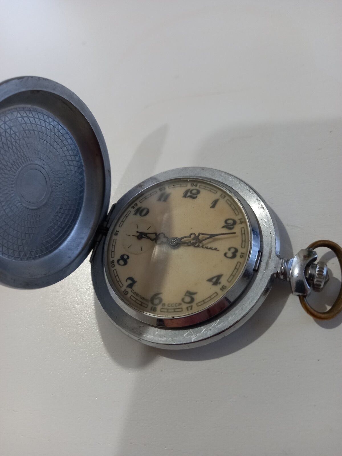MOLNIJA USSR POCKET MENS WATCH MECHANIC SOVIET RUSSIAN FLEET 300 NAVY
