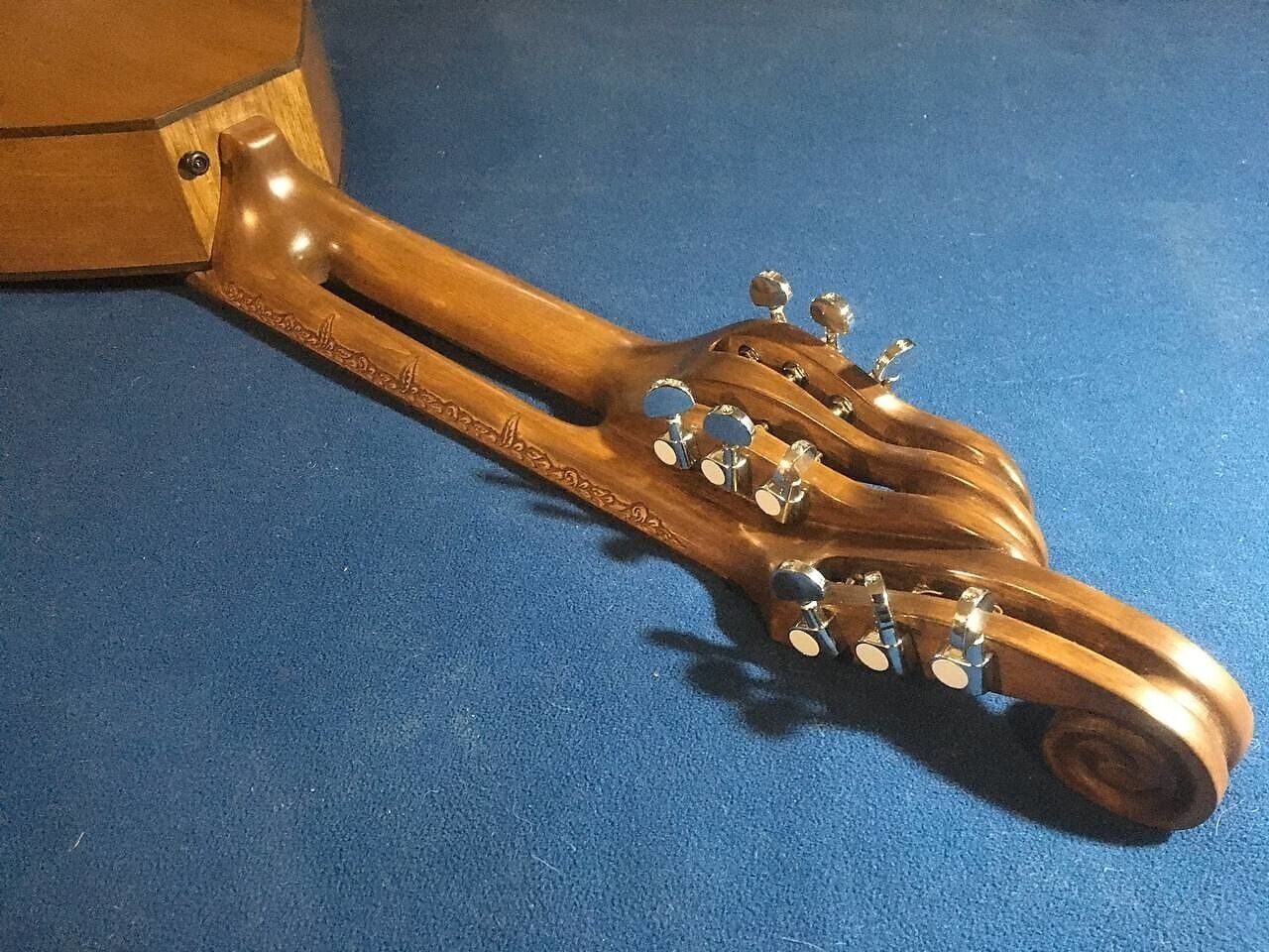NEW Kobza Double Neck 17 String Vihuela Ukraine Lute Folk Guitar Handmade Unique