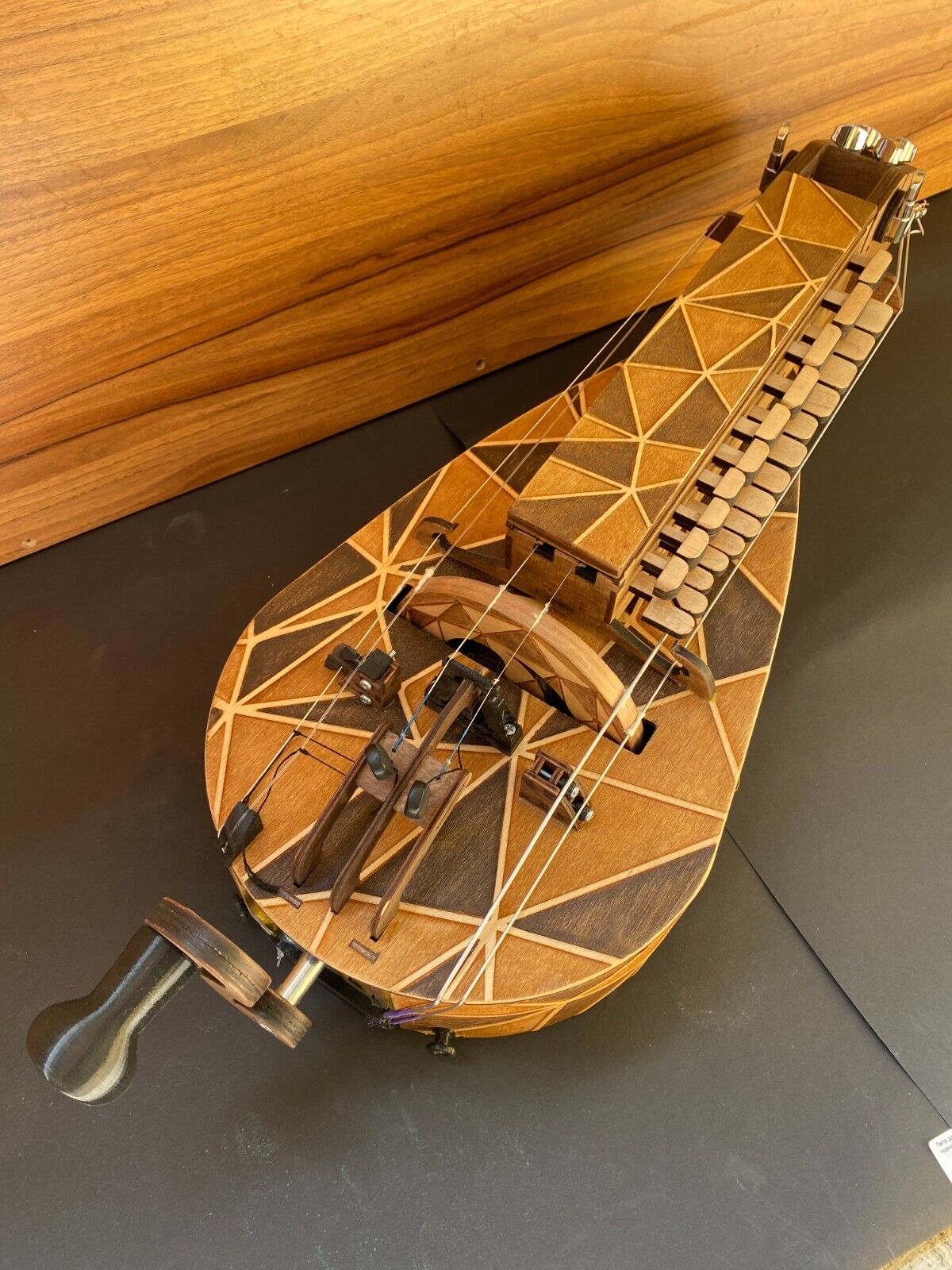 Hurdy-Gurdy With Pickup Model 24 Keys - 6 string - Ukrainian Lira Excellent New