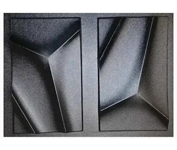 2pcs Panels Wall ABS Stone Art Plastic Mold Decor 3D Plaster Tile Form Design