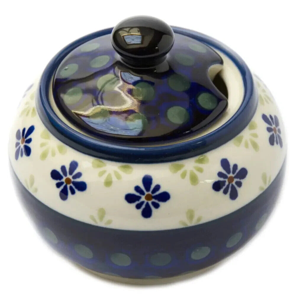 New Sugar Bowl Ceramic Ukraine House Gift Hand Painted Vintage Style Honey Pot